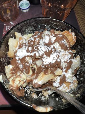 vegan nutella dessert  at Rifugio Romano in Rome