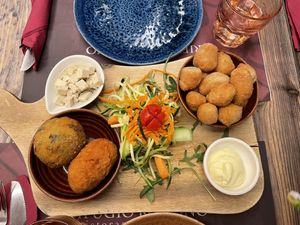 Antipasto del Rifugio veg  at Rifugio Romano in Rome