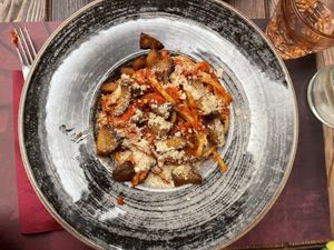 Amatriciana veg  at Rifugio Romano in Rome