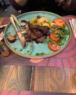 First time eating seitan - I was surprised at how delicious it was. I wouldn’t normally choose a meal that had a fake meat ingredient as am a WFPB vegan  at Rifugio Romano in Rome