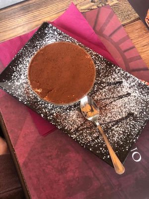 Tiramisu vegan at Rifugio Romano in Rome