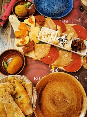 Antipasti plate at Rifugio Romano in Rome