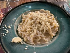 Cacio e pepe   at Rifugio Romano in Rome