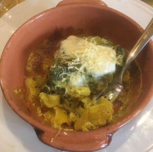 Spinach White Vegan Lasagne at Rifugio Romano in Rome