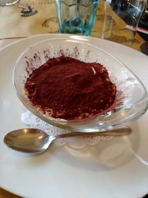 Tiramisu at Rifugio Romano in Rome