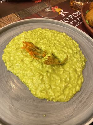 Vegan risotto  at Rifugio Romano in Rome