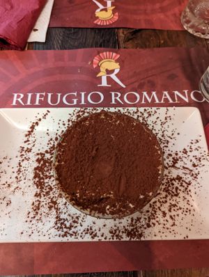 Vegan Tiramisu at Rifugio Romano in Rome