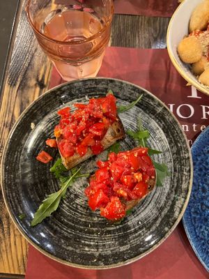 BRUSCHETTA AL POMODORO at Rifugio Romano in Rome