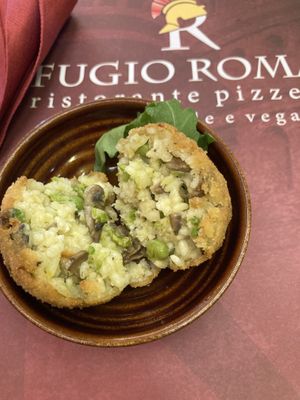 F***ing good Arancini the reviews are not wrong on this one could eat 3  at Rifugio Romano in Rome