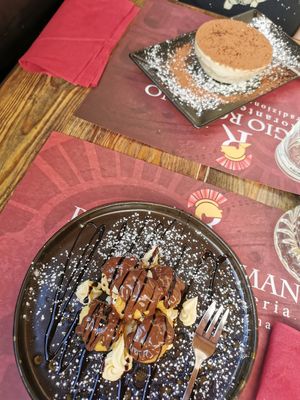 Vegan and gluten free chocolate profiterolles at Rifugio Romano in Rome