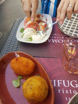 Arancini at Rifugio Romano in Rome