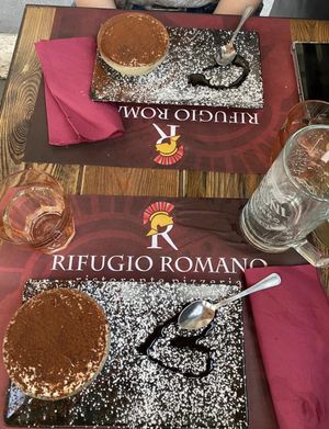 Tiramisu at Rifugio Romano in Rome