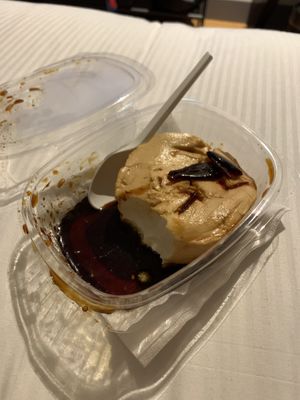 Caramel and sea salt cheesecake  at Rifugio Romano in Rome