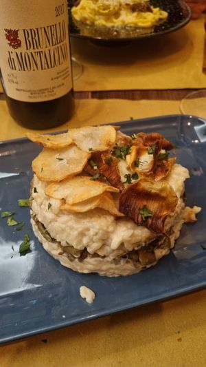 Risotto at Rifugio Romano in Rome