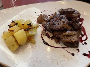 Scacciatora di Seitan al Montepulciano (the best!)  at Rifugio Romano in Rome