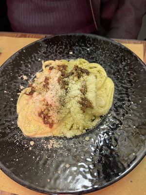 Carbonara vegana   at Rifugio Romano in Rome
