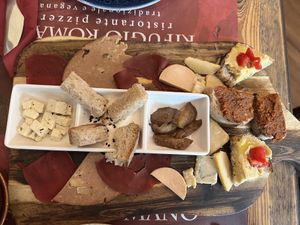Tagliere formaggi e salumi Vegan   at Rifugio Romano in Rome