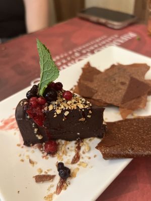 Chocolate cake   at Rifugio Romano in Rome