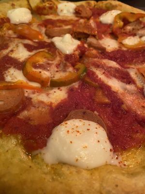 Pizza diavolo   at Rifugio Romano in Rome