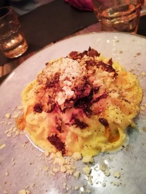 Spaghetti Carbonara at Rifugio Romano in Rome