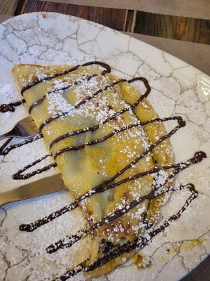 Nutella crepe at Rifugio Romano in Rome