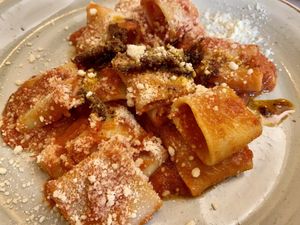 amatriciana  at Rifugio Romano in Rome