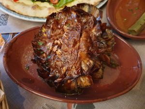 Fried artichoke at Rifugio Romano in Rome