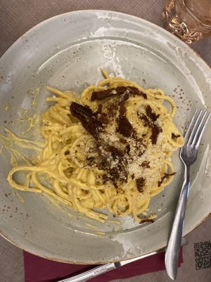 Carbonara   at Rifugio Romano in Rome
