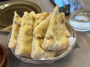 Focaccia   at Rifugio Romano in Rome