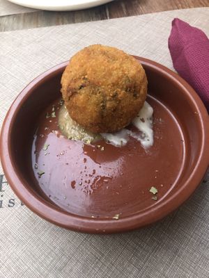Arancino veg  at Rifugio Romano in Rome