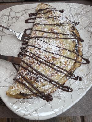 Crépe Nutella  at Rifugio Romano in Rome