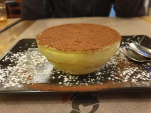 Tiramisu at Rifugio Romano in Rome