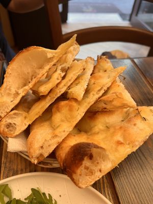 Focaccia   at Rifugio Romano in Rome