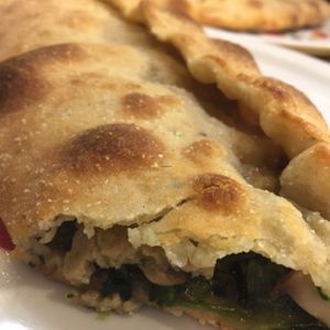 Calzone  at Rifugio Romano in Rome