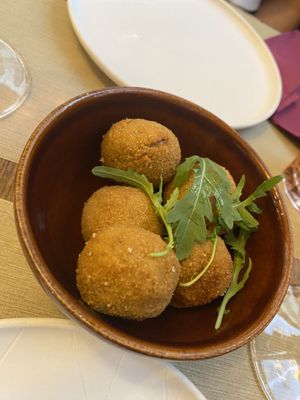 Olive ascolane   at Rifugio Romano in Rome