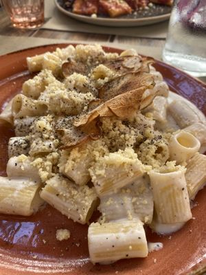 Cacio e pepe with pear   at Rifugio Romano in Rome