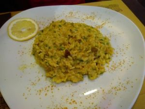 Lemon risotto at Rifugio Romano in Rome