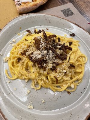 carbonara   at Rifugio Romano in Rome