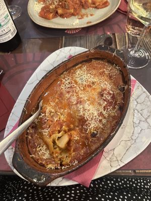 Vegan Cannelloni  at Rifugio Romano in Rome