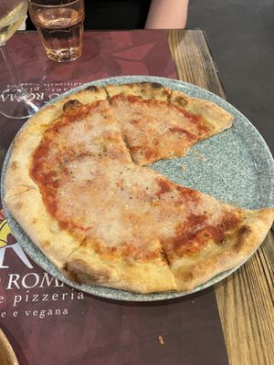 Vegan Margarita Pizza  at Rifugio Romano in Rome