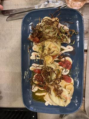 House-made tortelloni   at Rifugio Romano in Rome