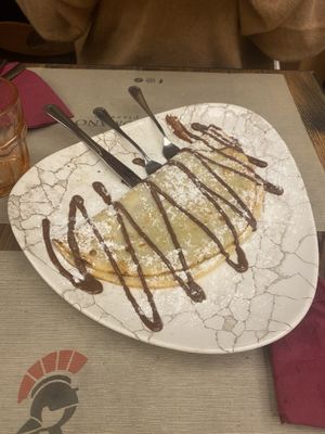 Nutella crepe  at Rifugio Romano in Rome
