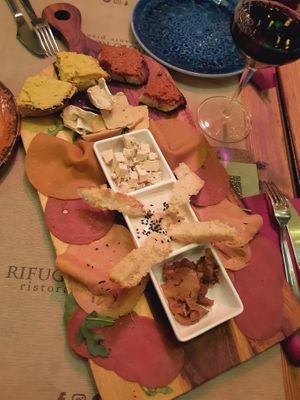 Cold cuts plate. Mmmmm🥰 at Rifugio Romano in Rome