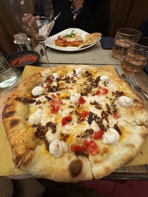 Yummy pizza!  at Rifugio Romano in Rome