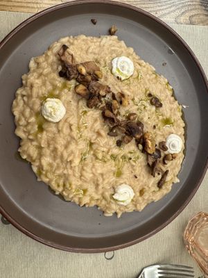 Risotto  at Rifugio Romano in Rome