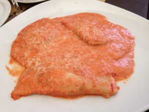 Tofu ravioli  at Rifugio Romano in Rome