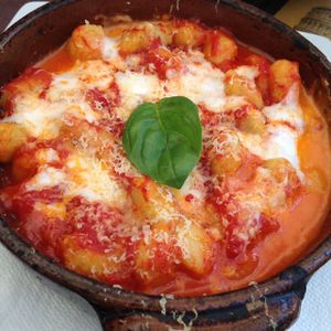 Gnocchi at Rifugio Romano in Rome