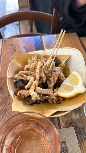 Moscardini veg #Veganuary at Rifugio Romano in Rome