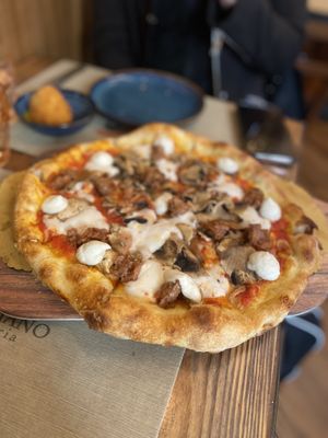 Pizza Boscaiola   at Rifugio Romano in Rome