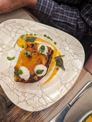 lasagna at Rifugio Romano in Rome